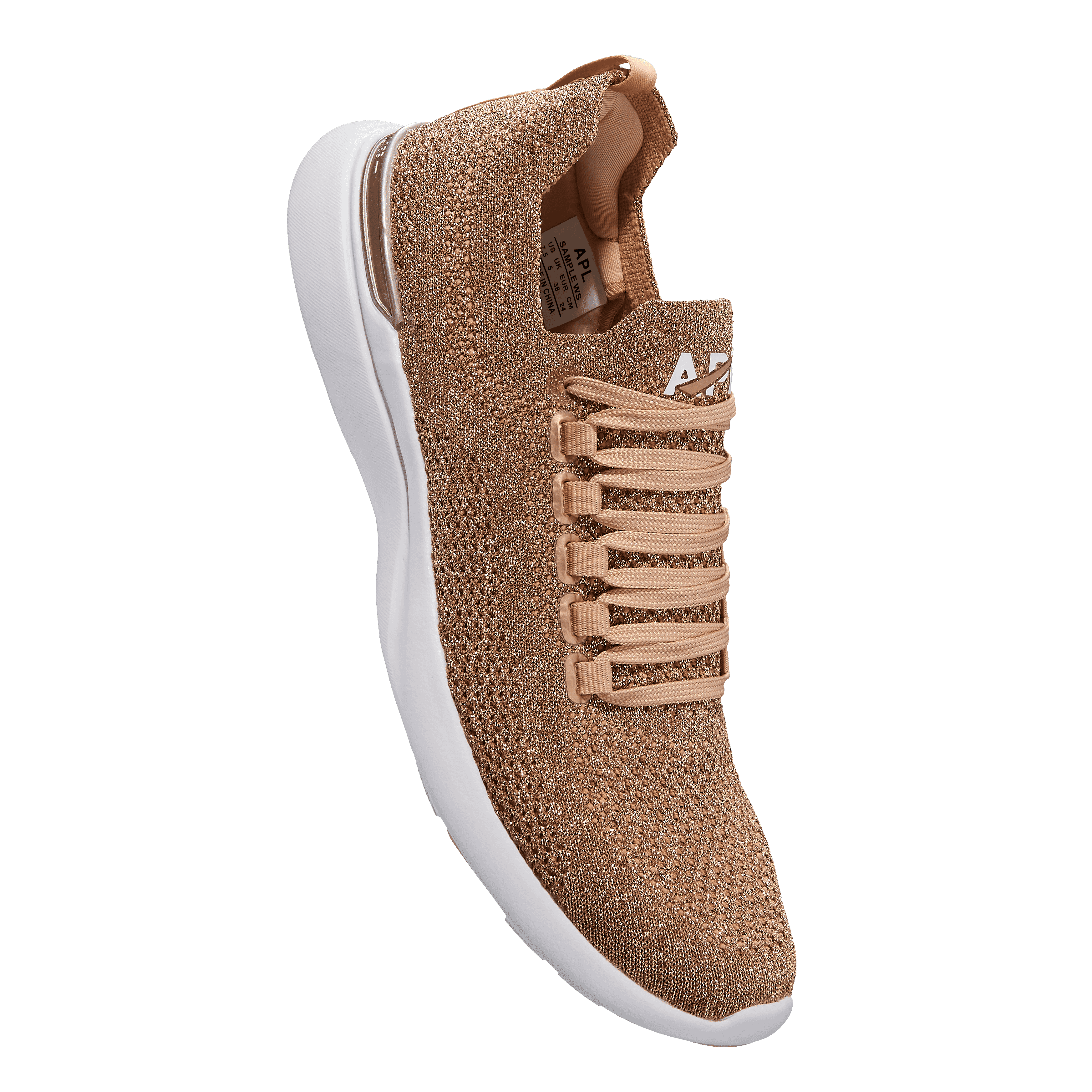 apl rose gold sneakers